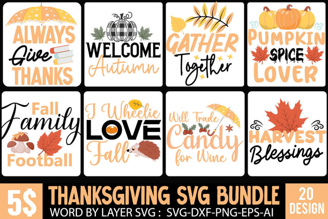Fall SVG Bundle , Thanksgiving SVG Bundle , Funny Fall SVG Bundle Quotes,Funyny Farmhouse Fall SVG Bundle SVG BlackCatsMedia 