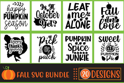 Fall Svg Bundle Thanksgiving Svg Fall sayings svg Autumn Quotes SVG Blessedprint 