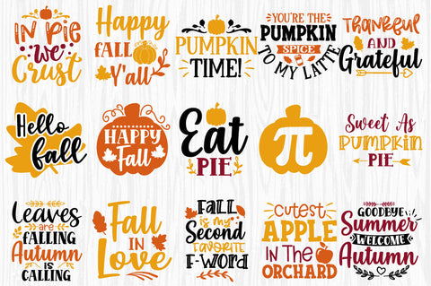 Fall Svg Bundle Thanksgiving Svg Fall sayings svg Autumn Quotes SVG Svgcraft 