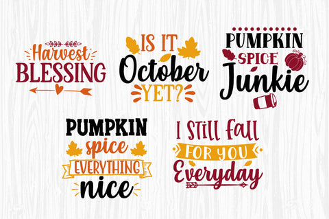 Fall Svg Bundle Thanksgiving Svg Fall sayings svg Autumn Quotes SVG Svgcraft 