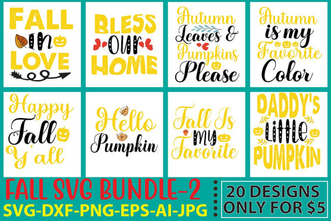 Fall Svg Bundle Vol. 2 SVG Syaman 