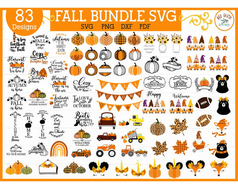 Fall SVG Bundle,Autumn bundle,gnome,pumpkin,fall quotes svg SVG Redearth and gumtrees 