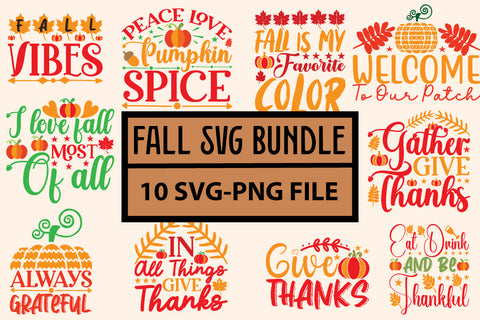 Fall SVG Bundle,cut file SVG BB Type Studios 