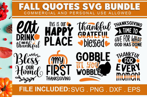 Fall SVG Bundle.Thanksgiving svg, Fall Svg, thankful svg, SVG Designangry 