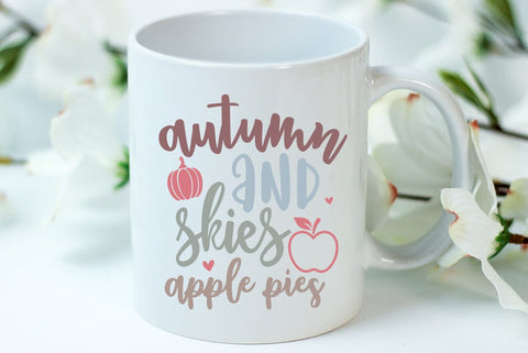 Fall SVG Design, Autumn and skies apple pies SVG FiveStarCrafting 