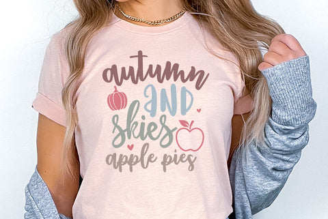 Fall SVG Design, Autumn and skies apple pies SVG FiveStarCrafting 
