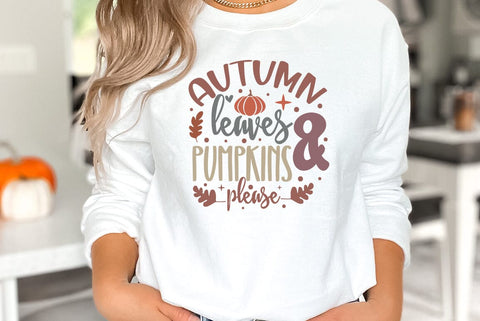 Fall SVG Design, Autumn leaves and pumpkins please SVG FiveStarCrafting 