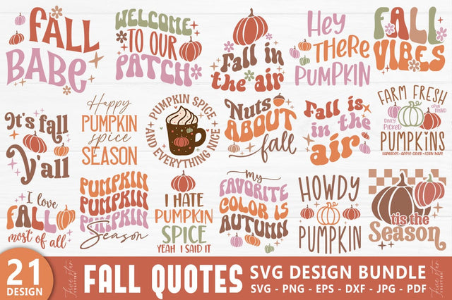 Fall SVG Design Bundle Autumn SVG SVG FiveStarCrafting 