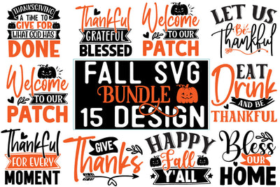Fall SVG Design Bundle SVG CraftingStudio 