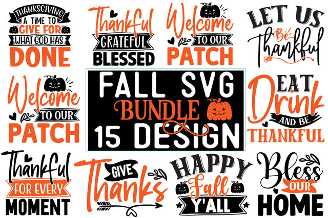 Fall SVG Design Bundle SVG CraftingStudio 