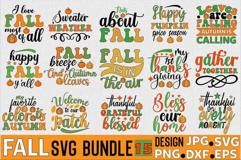 Fall Svg Design Bundle SVG SVGArt 