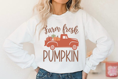 Fall SVG Design, Farm fresh pumpkin SVG FiveStarCrafting 