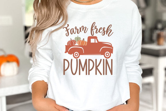 Fall SVG Design, Farm fresh pumpkin SVG FiveStarCrafting 