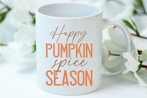 Fall SVG Design, Happy pumpkin spice season SVG FiveStarCrafting 