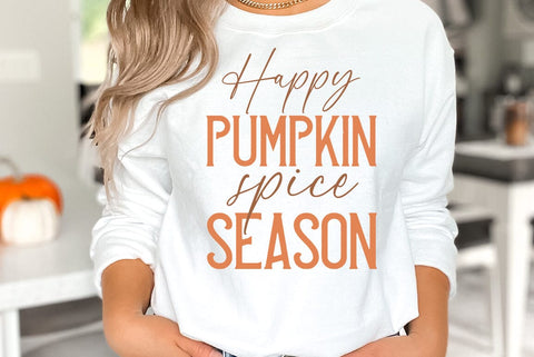 Fall SVG Design, Happy pumpkin spice season SVG FiveStarCrafting 
