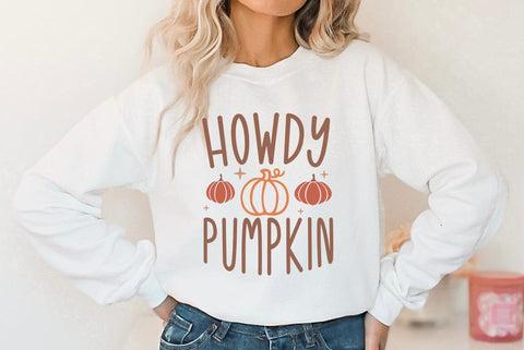 Fall SVG Design, Howdy pumpkin SVG FiveStarCrafting 