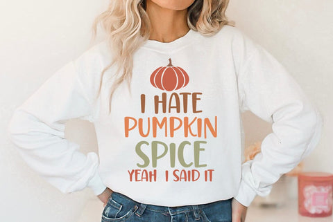 Fall SVG Design, I hate pumpkin spice yeah i said it SVG FiveStarCrafting 