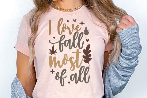 Fall SVG Design, I love fall most of all SVG FiveStarCrafting 