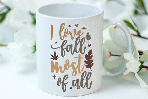 Fall SVG Design, I love fall most of all SVG FiveStarCrafting 