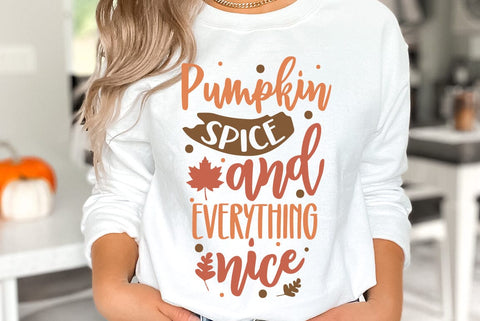 Fall SVG Design, Pumpkin spice and everything nice SVG FiveStarCrafting 