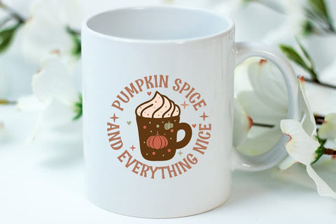 Fall SVG Design, Pumpkin Spice and everything nice SVG FiveStarCrafting 