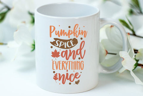 Fall SVG Design, Pumpkin spice and everything nice SVG FiveStarCrafting 