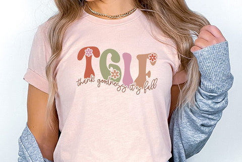 Fall SVG Design, TGIF thank goodness it's fall SVG FiveStarCrafting 