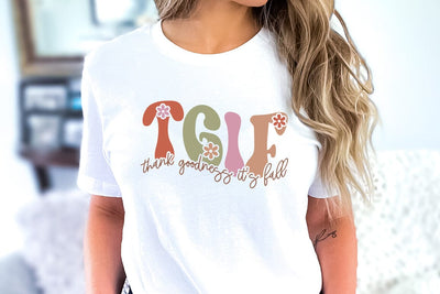 Fall SVG Design, TGIF thank goodness it's fall SVG FiveStarCrafting 