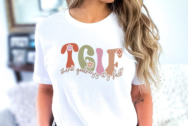 Fall SVG Design, TGIF thank goodness it's fall SVG FiveStarCrafting 