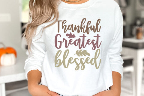 Fall SVG Design, Thankful greatest blessed SVG FiveStarCrafting 