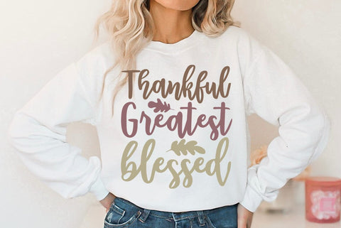 Fall SVG Design, Thankful greatest blessed SVG FiveStarCrafting 