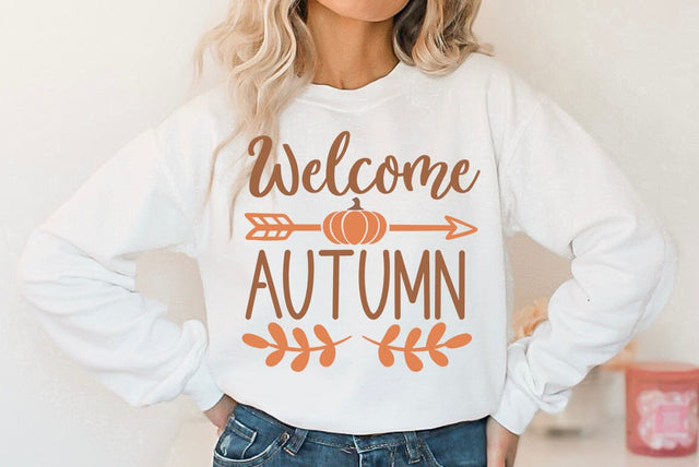 Fall SVG Design, Welcome autumn SVG FiveStarCrafting 