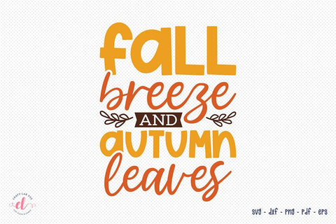 Fall SVG - Fall Breeze & Autumn Leaves SVG CraftLabSVG 