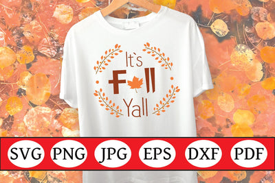 Fall SVG | Fall Quote SVG | Its Fall Yall SVG Angel Lynne Designs 