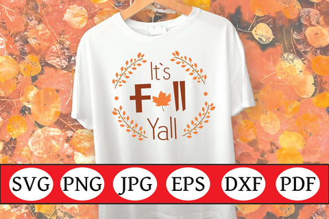 Fall SVG | Fall Quote SVG | Its Fall Yall SVG Angel Lynne Designs 
