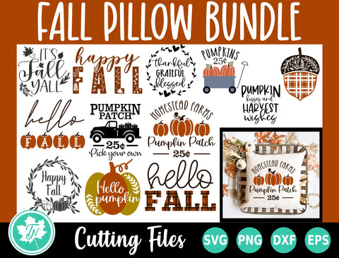 Fall SVG | Fall Sign Bundle | Fall Pillow Bundle SVG TrueNorthImagesCA 