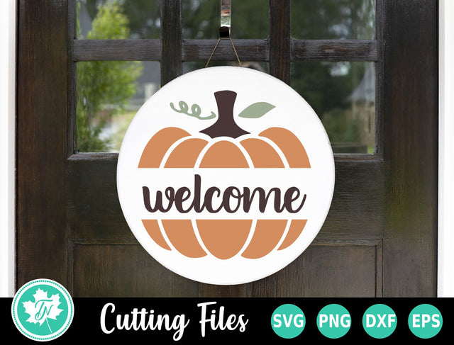 Fall SVG | Fall Sign SVG | Welcome Pumpkin SVG TrueNorthImagesCA 