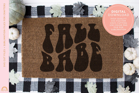 Fall SVG File for Autumn Fall Babes Design HM SVG Pixel Sublimation 