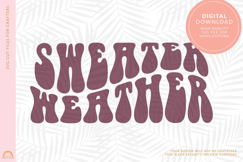 Fall SVG File Sweater Weather SVG Design HM SVG Pixel Sublimation 