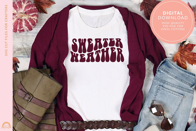 Fall SVG File Sweater Weather SVG Design HM SVG Pixel Sublimation 