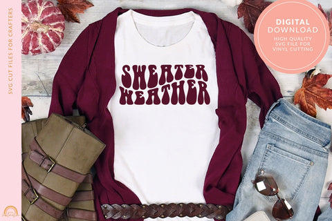 Fall SVG File Sweater Weather SVG Design HM SVG Pixel Sublimation 