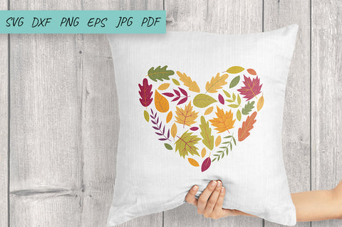 Fall SVG, Heart of leaves, Autumn SVG, Falling Leaves SVG SVG Irina Ostapenko 