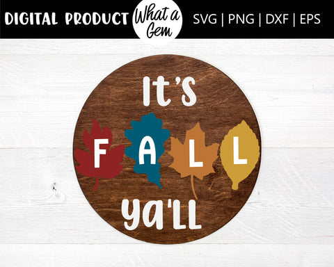Fall SVG | Hello Fall SVG | It's Fall Ya'll SVG | Fall Welcome Sign svg | Thanksgiving svg | Autumn svg | Pumpkin svg | Thankful svg | Decor SVG What A Gem SVG 