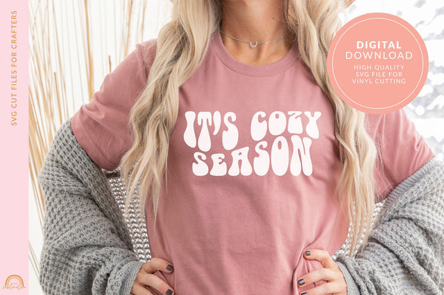Fall SVG Its Cozy Season SVG Design for Shirts HM SVG Pixel Sublimation 