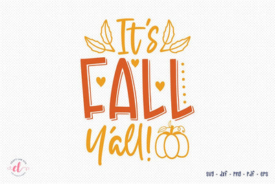 Fall SVG | It's Fall Y'all | Autumn SVG SVG CraftLabSVG 