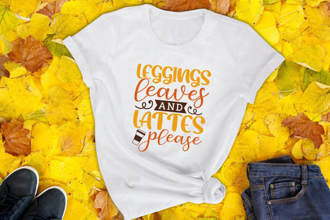Fall SVG, Leggings Leaves and Lattes Please SVG CraftLabSVG 