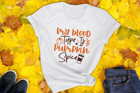 Fall SVG | My Blood Type is Pumpkin Spice SVG CraftLabSVG 