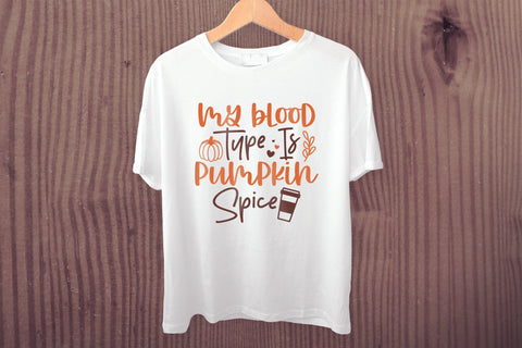 Fall SVG | My Blood Type is Pumpkin Spice SVG CraftLabSVG 