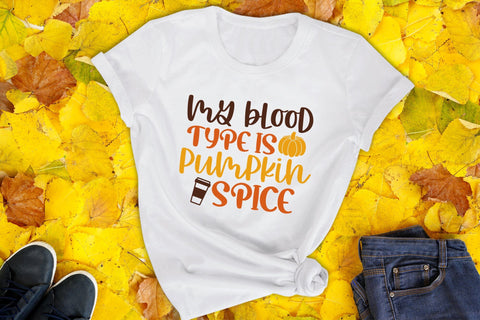 Fall SVG - My Blood Type is Pumpkin Spice SVG SVG CraftLabSVG 