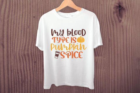 Fall SVG - My Blood Type is Pumpkin Spice SVG SVG CraftLabSVG 